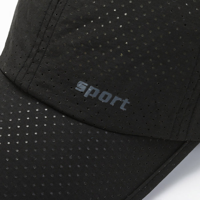 Wholesale Lightweight and quick drying perforated duckbill cap for outdoor sun protection, casual fishing cap, baseball cap