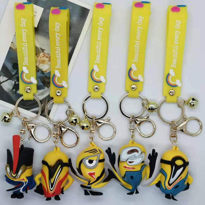 Wholesale cartoon little character doll key chain pendant bag car key chain accessories gift