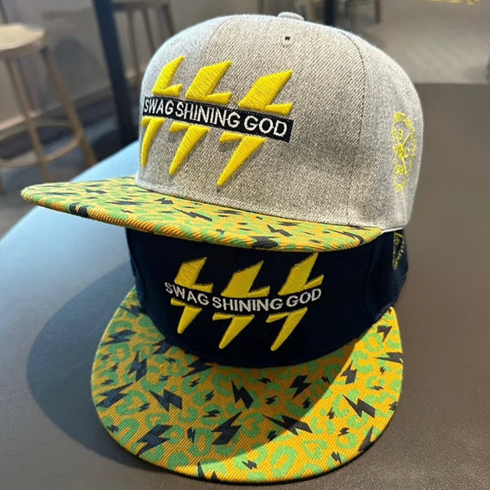 Wholesale Hip-hop cap men's baseball cap Korean embroidery lightning cap new sunshade sunscreen cap  hat