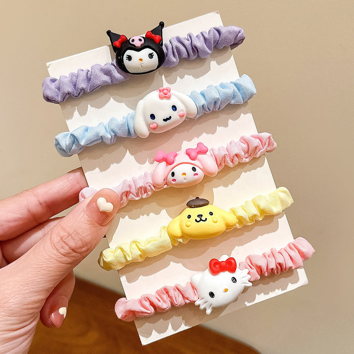 Wholesale Cute Cartoon Hair Scrunchies JDC-HS-HuiDi020