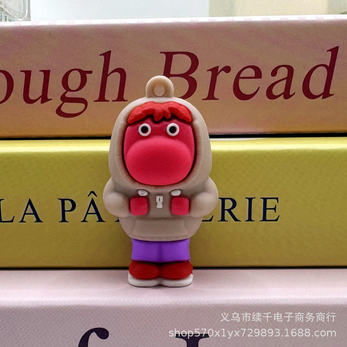 Wholesale Keychain figurine backpack pendant blind box 3D soft rubber small gift