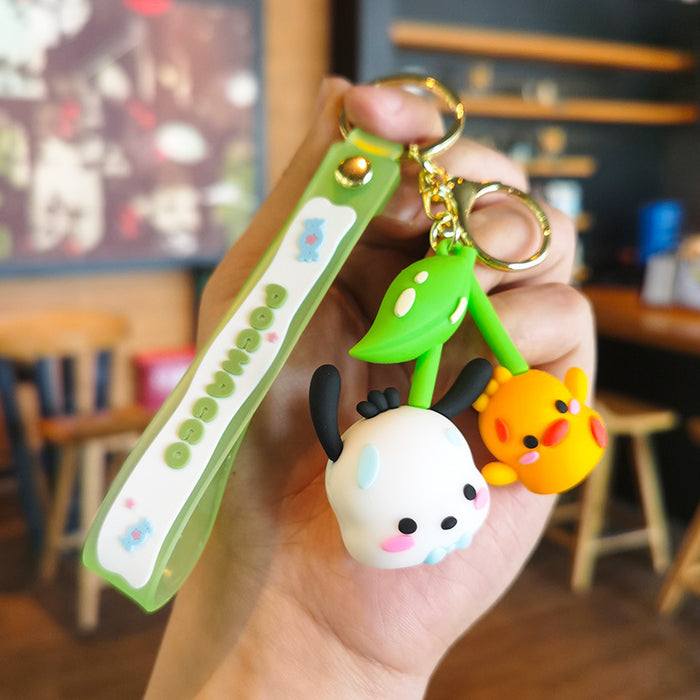 Wholesale Cartoon Doll Rubber Keychain JDC-KC-Tingm163