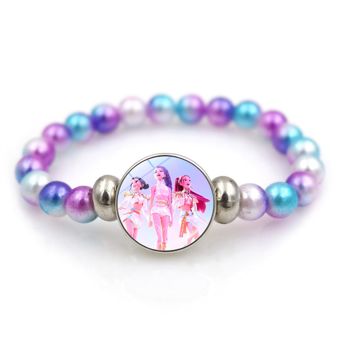 Wholesale K-POP Bracelet Girl Gift Accessory Colorful Beaded Bracelet