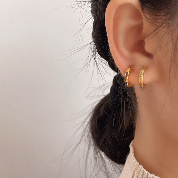 Wholesale Ear Clip Cold Style Double Ear Ring Elegant Earrings Earrings for Women