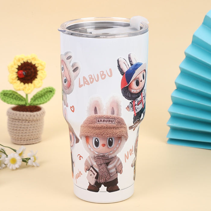 Wholesale Printing Cartoon Thermos American Coffee Cup ins High Color Suction Cup
