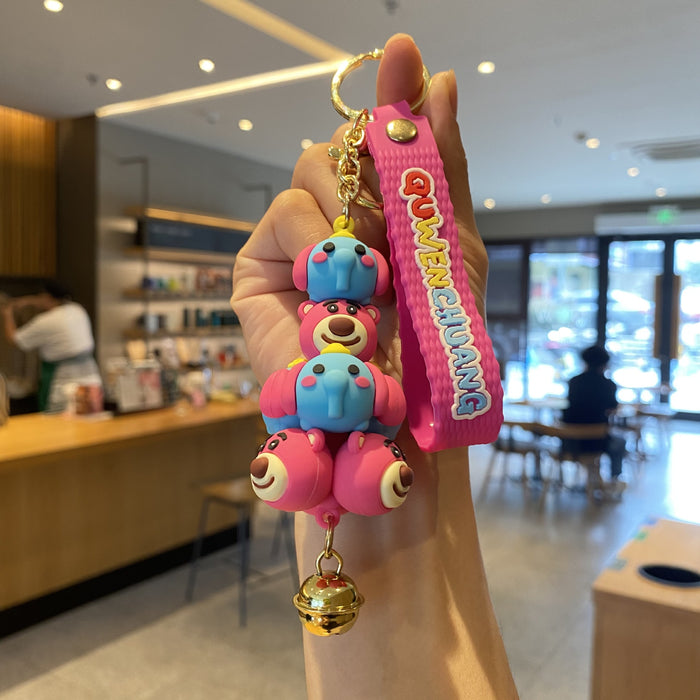 Wholesale Cartoon Doll Silicone Keychain JDC-KC-MingT282