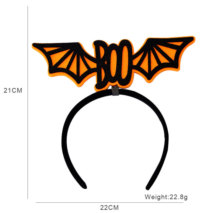 Wholesale Headband With  Bat And Pumpkin Decor Chic Party Prop Hair Accessory