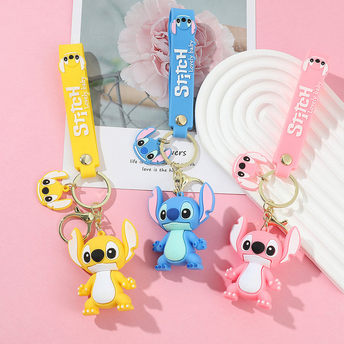 Wholesale  Cute Doll Silicone Keychain Bag Car Keychain  Cute Keychain