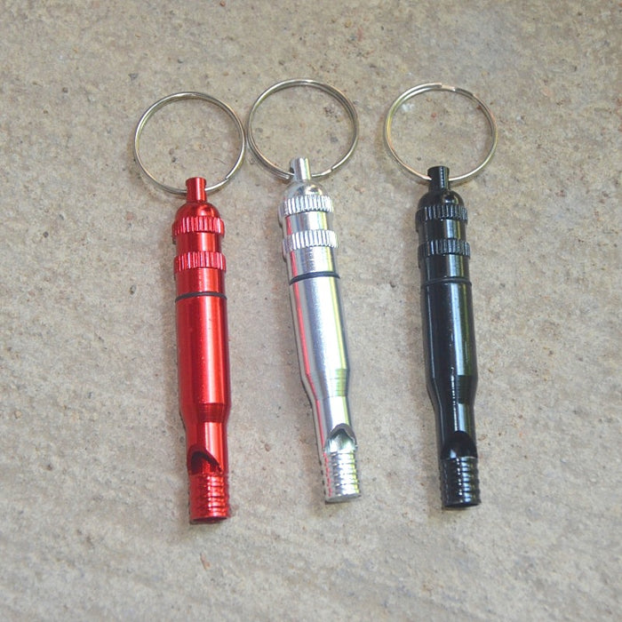 Wholesale Aluminum Alloy Gold Multifunctional Whistle Keychain JDC-KC-KB007