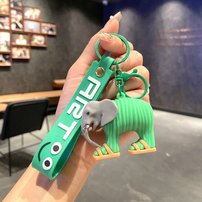 Wholesale Cartoon Shark Bag Charm Keychain Metal Car Key Accessory MOQ≥2