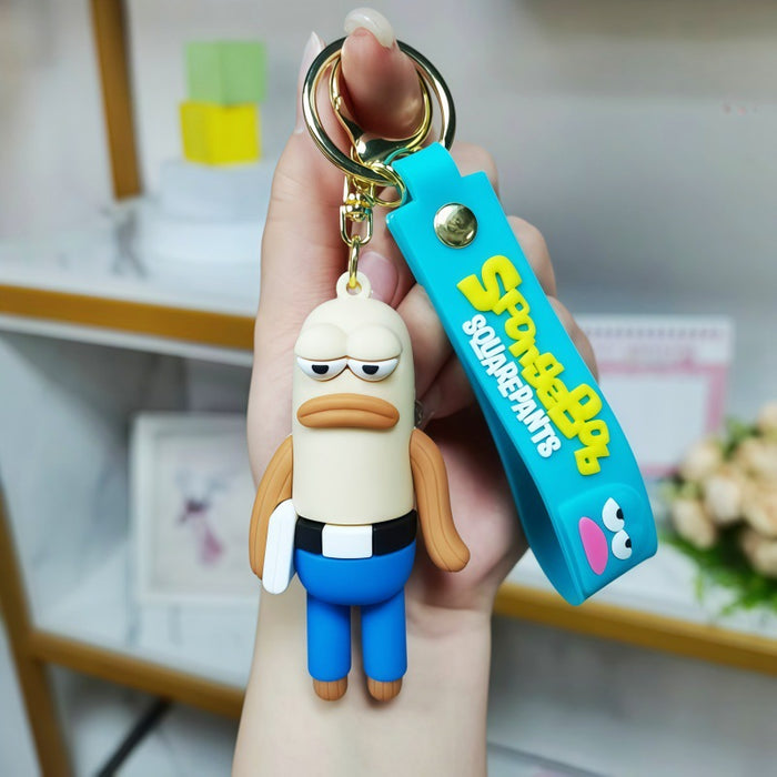 Wholesale Metal Funny Fish Character Keychain for Bag Charm Car Key Accessory Stylish Decorative Gift MOQ≥2