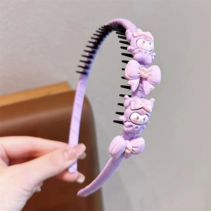 Wholesale Children's Headband Girls Cartoon with Teeth Non-slip Headband Girls Press Hair Without Pinching The Head JDC-HC-MY010