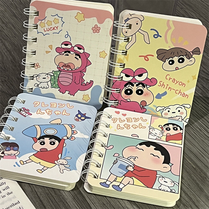 Wholesale 4 Sets of A7 Small Coil Cartoon Paper Notebook JDC-NK-YYC004