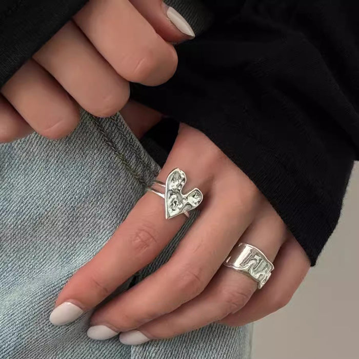 Wholesale Love ring, personalized index finger ring, simple, high-end and versatile