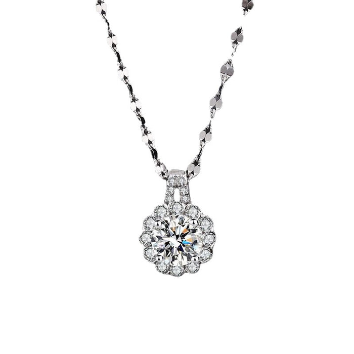 Wholesale Necklace, pure silver snowflake collarbone chain, light luxury