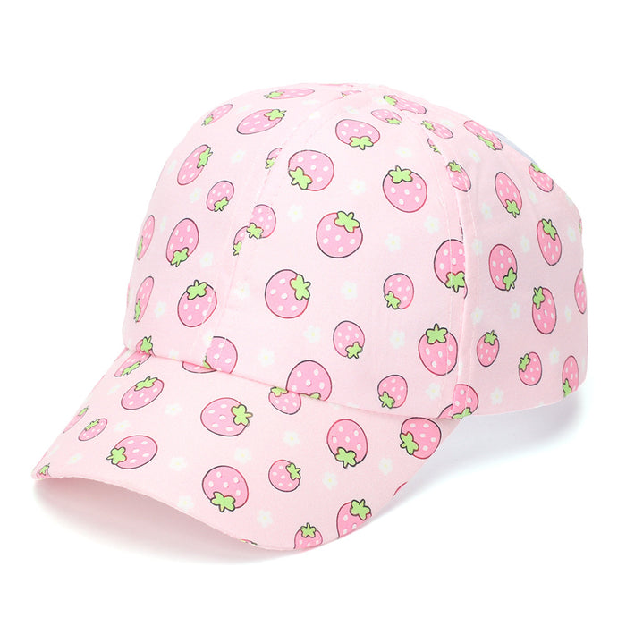 Wholesale Chic Strawberry Unicorn Open Top Baseball Cap Sun Hat for Kids