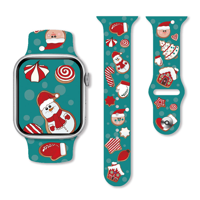 Wholesale Printed Silicone Watch Strap JDC-WD-NuoQi019