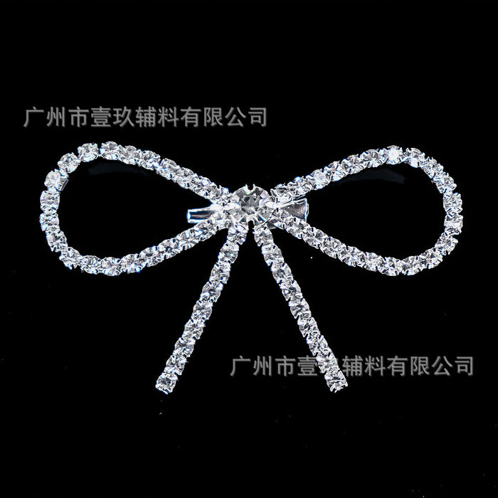 Wholesale DIY clothing accessories and embellishments: rhinestone bow corsage