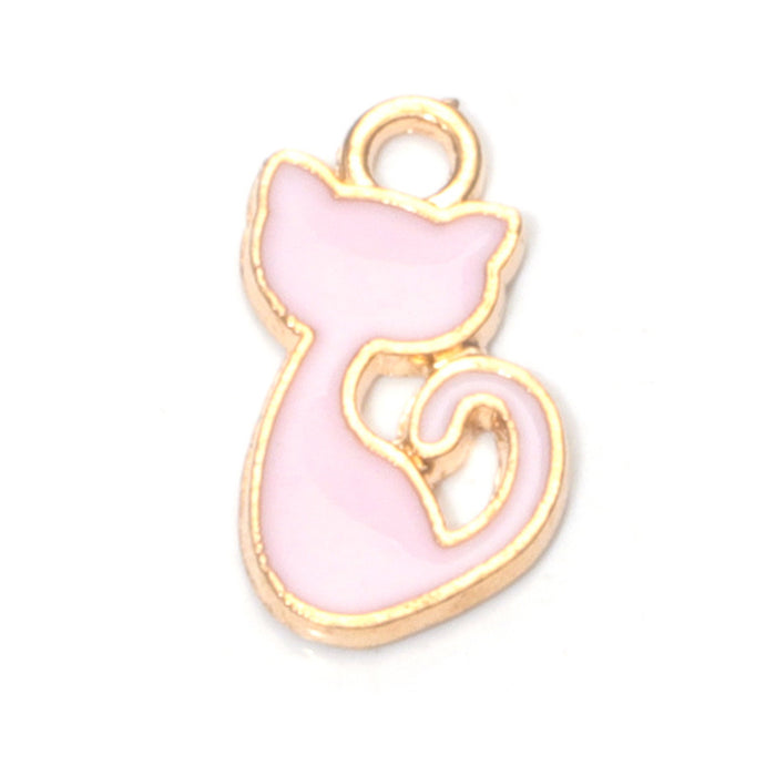 Wholesale Chic Pink Alloy Oil Drip DIY Jewelry Charms Crown Theme for Bracelet Necklace Bag Decoration