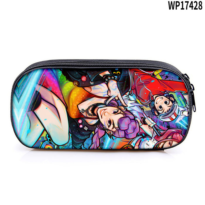 Wholesale K-POP Printed pencil case,  primary and secondary school stationery bag