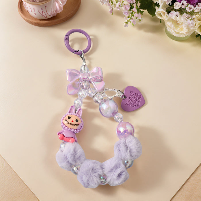 Wholesale Cartoon cute Beaded Keychain