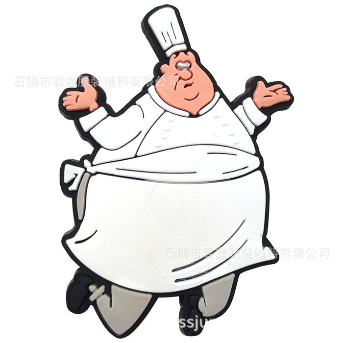 Wholesale 50pcs Buckle  Pvc Soft Glue DIY Accessories Shoes Charms