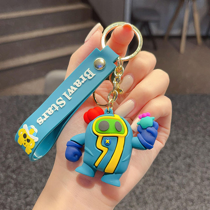 Wholesale bucket key chain cartoon doll car key chain