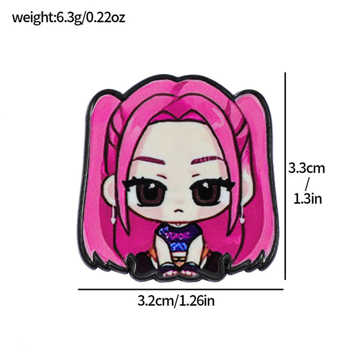 Wholesale Cartoon metal badge,  alloy printed brooch,  chest badge accessory pin