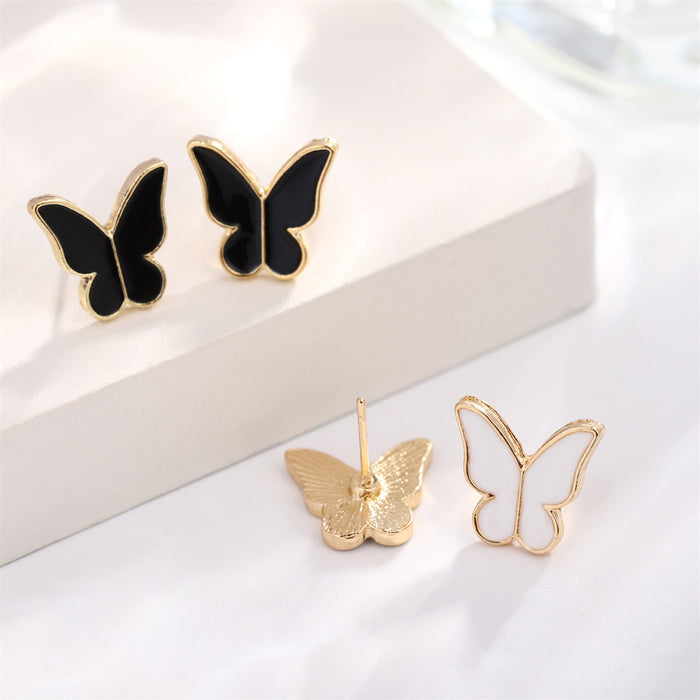 Wholesale Four-piece Set Jewelry Women' s Butterfly Necklace Bracelet Earrings Ring