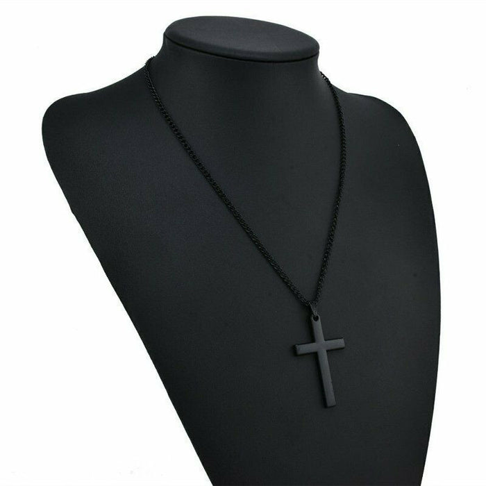 Wholesale Fashion Cross Necklace Trendy Cool Alloy Cross Pendant Jewelry