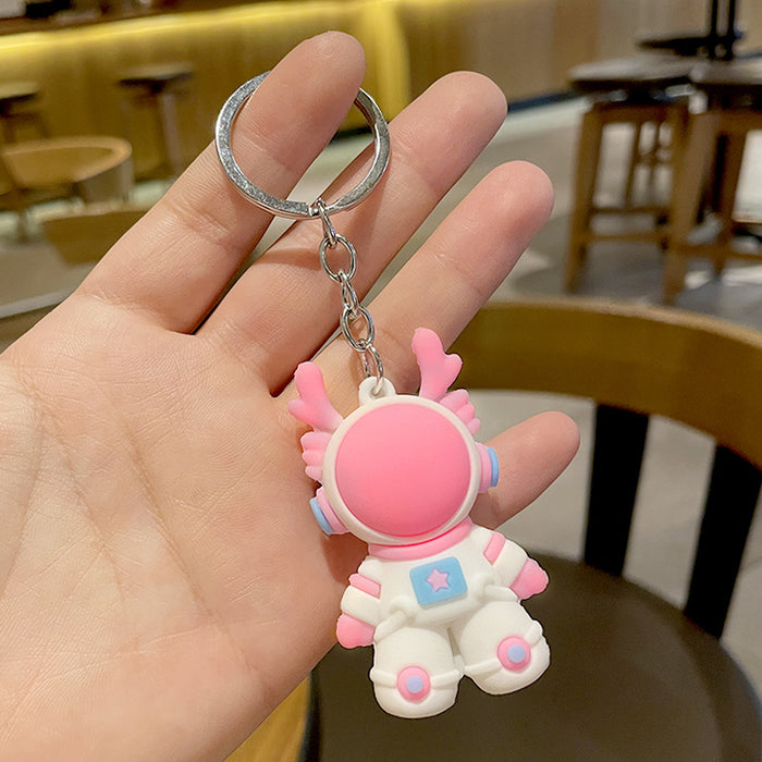 Wholesale Cartoon 3D PVC Graduation Keychain Zodiac Gift Key Pendant