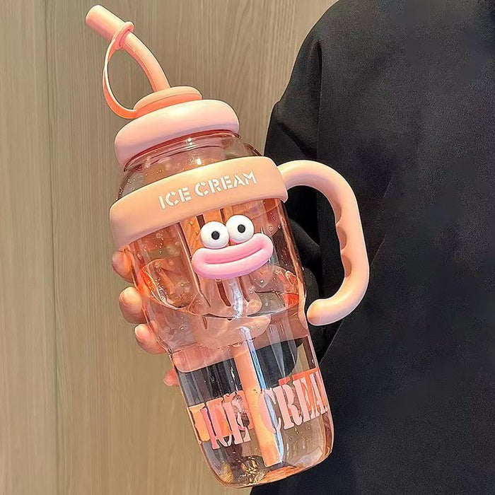 Wholesale Plastic large-capacity straw belly cup