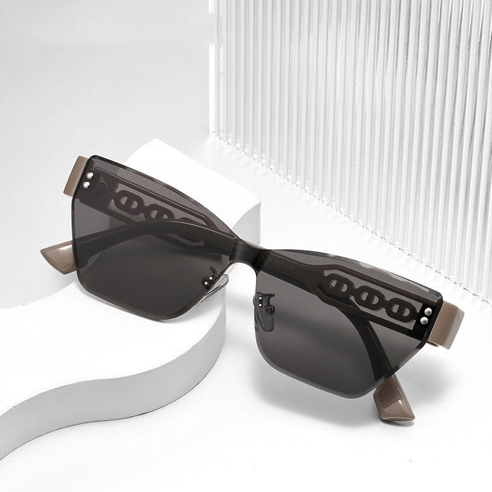 Wholesale New hollowed out sunglasses with round frames, fashionable UV resistant sunglasses, sunshade sunglasses