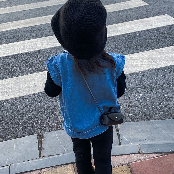 Wholesale Children's small bag, crossbody bag, fashionable baby children's clothing, paired with a coin purse