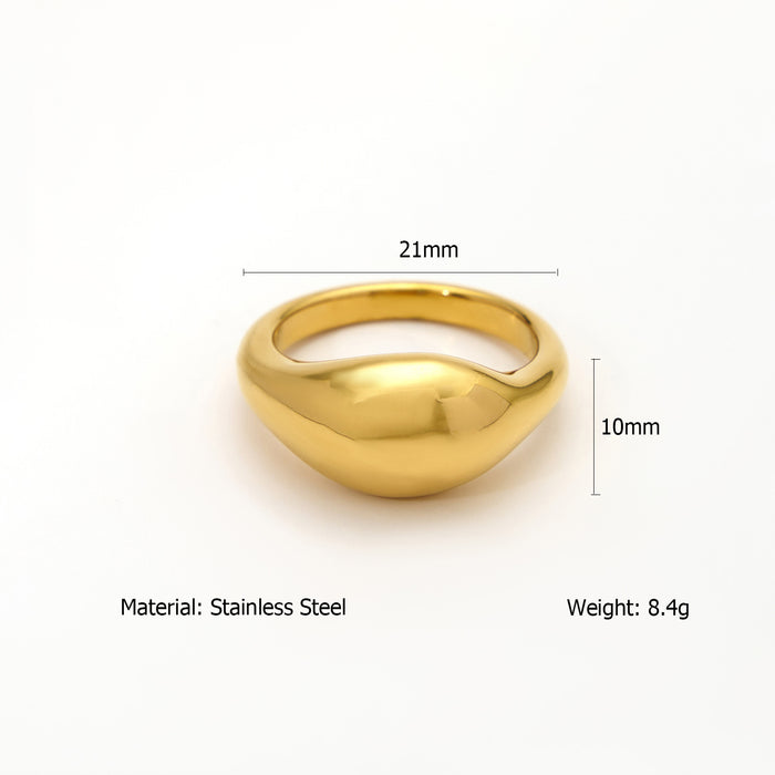 Wholesale Original design, high-end feel, stainless steel zircon inlaid ring, fashionable irregular bracelet