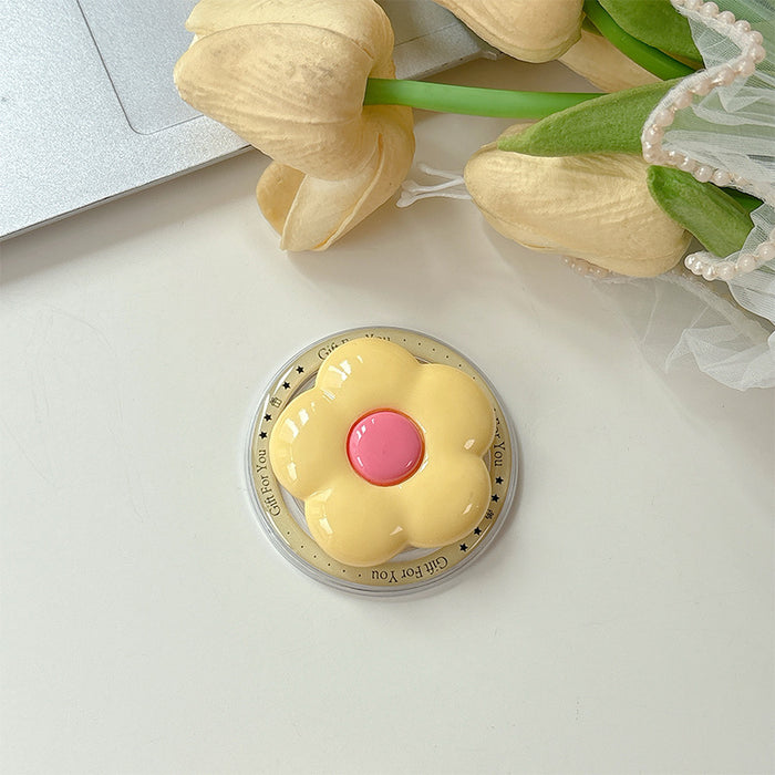 Wholesale Solid color HyunA flower phone Grips