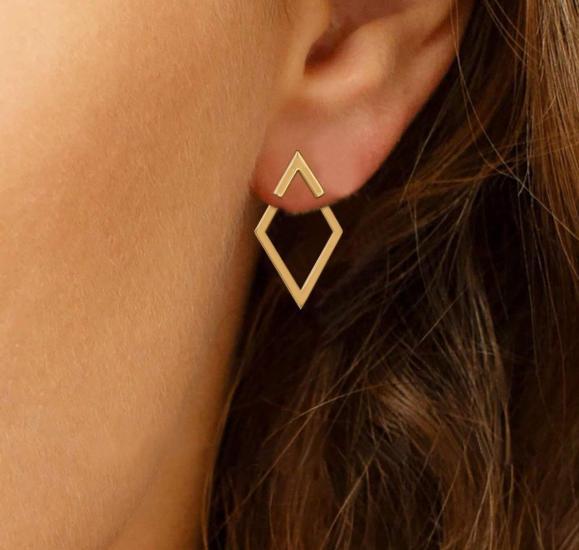 Wholesale Stainless Steel Gold Geometri Earrings