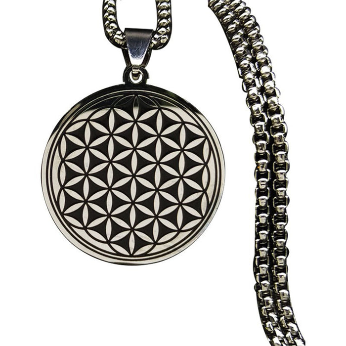 Wholesale Simple circular circular stainless steel geometric collarbone chain pendant necklace
