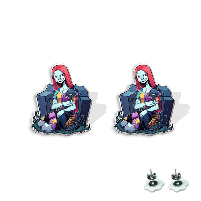 Wholesale  earrings heat shrink earrings acrylic earrings