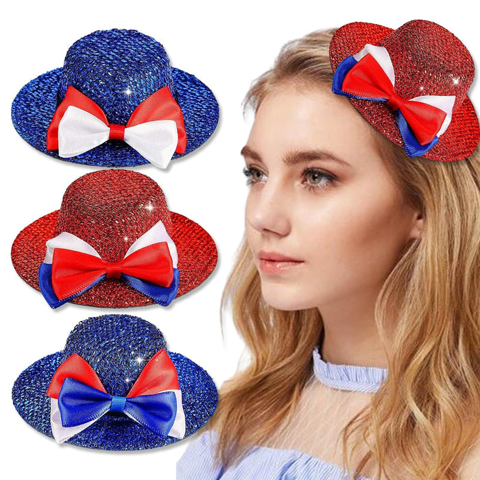 Wholesale Hair clip, children's headwear, hair clip, National Day hat, suitable for party and holiday hair accessories