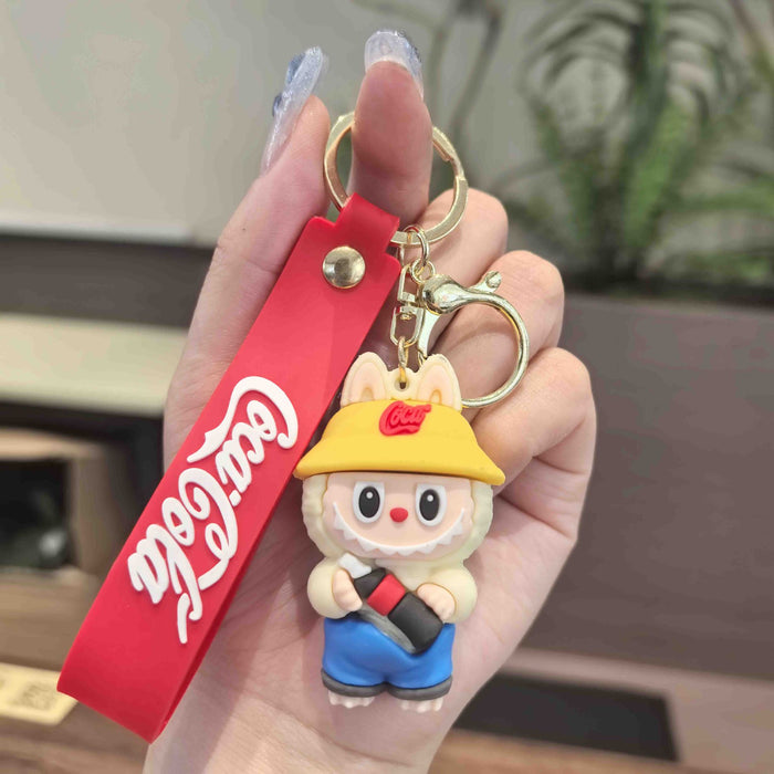 Wholesale Surfing Coke Little Lamb Keychain Little Lamb Doll Cute Schoolbag Pendant