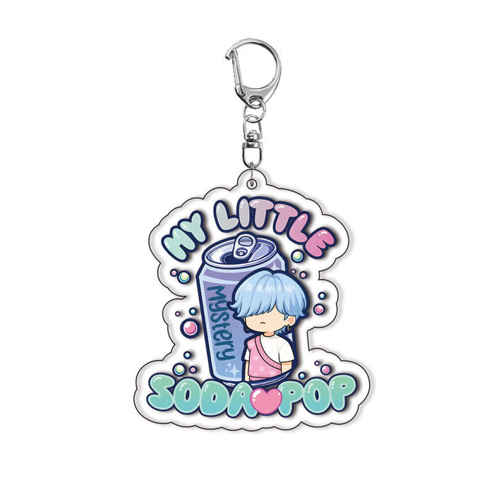 Wholesale Girl group acrylic keychain anime surrounding cute pendants