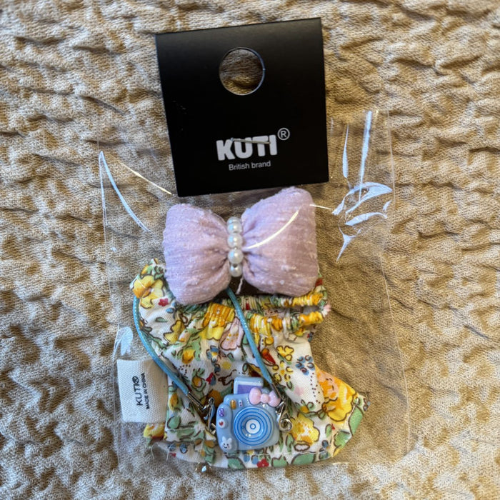 Wholesale Doll Clothes Accessories Bowknot Dress Set with Crossbody Camera