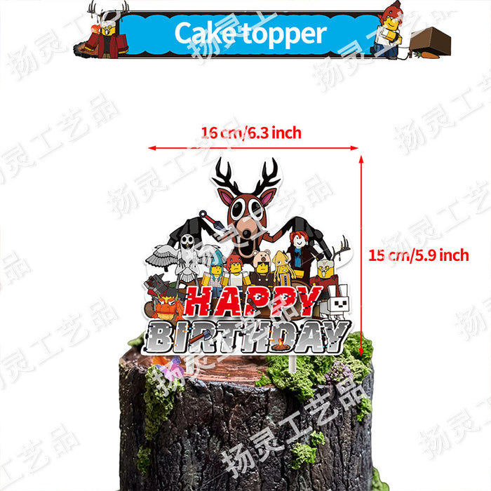 Wholesale Flag banner and balloon themed birthday party decorations