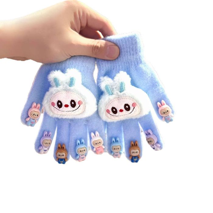 Wholesale Cute cartoon five-finger children gloves