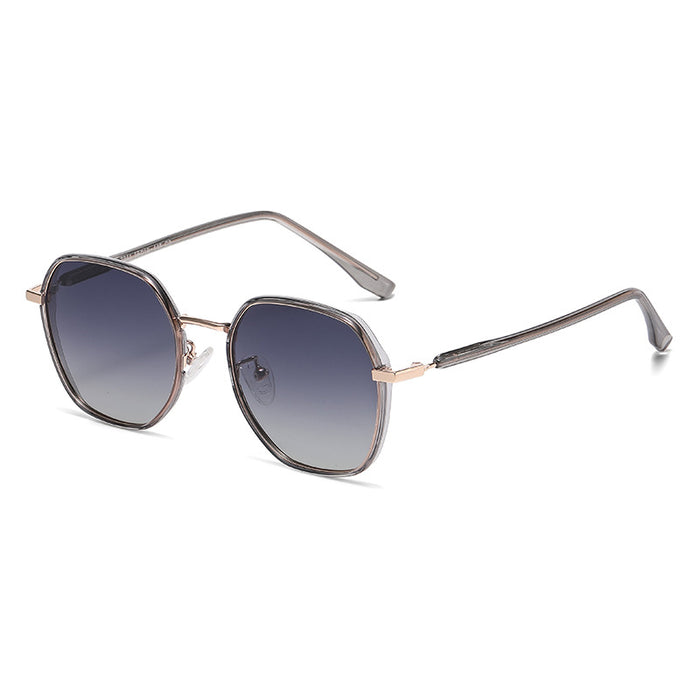 Wholesale Fashion box polarized sunglasses for women's outdoor fashion street photography, high-end sunglasses