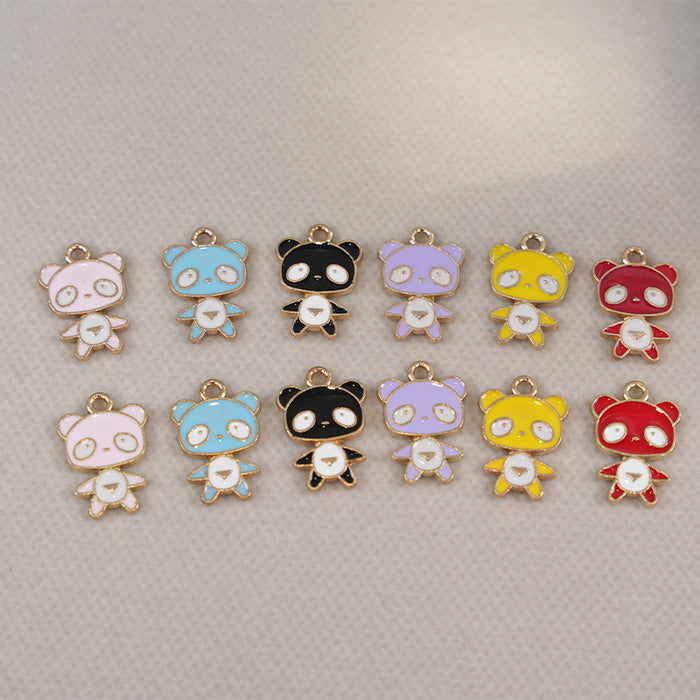 Wholesale Cute cartoon-style DIY alloy charms in various colors.