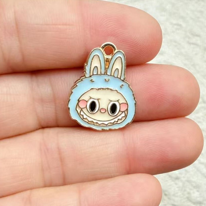 Wholesale 10pcs Anime Alloy Oil Drip DIY Earrings,  Bracelet,  Keychain,  Pendant