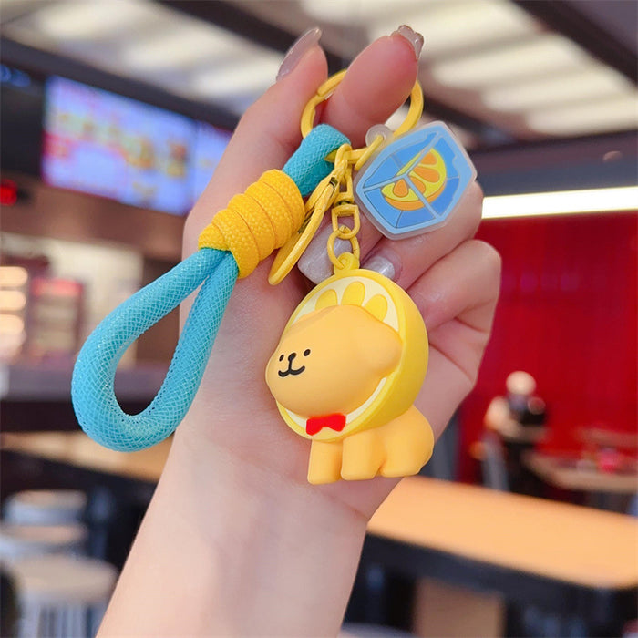 Wholesale Cute lines puppy key chain