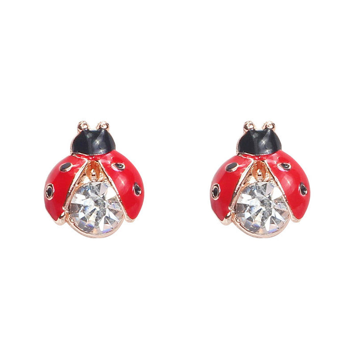 Wholesale Oil Drop Cartoon Animal Alloy Earrings JDC-ES-MDD102